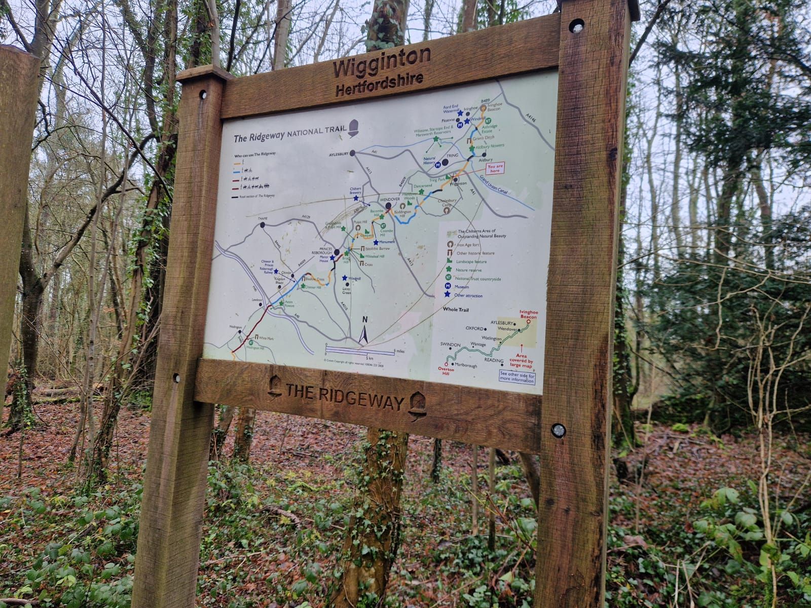 A large notice board